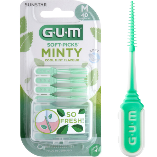 Tandenborstel.com GUM Soft-Picks Comfort Flex Cool Mint Medium - 40 stuks aanbieding