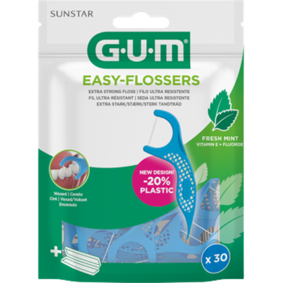 GUM Easy-Flossers Cool Mint - 30 stuks
