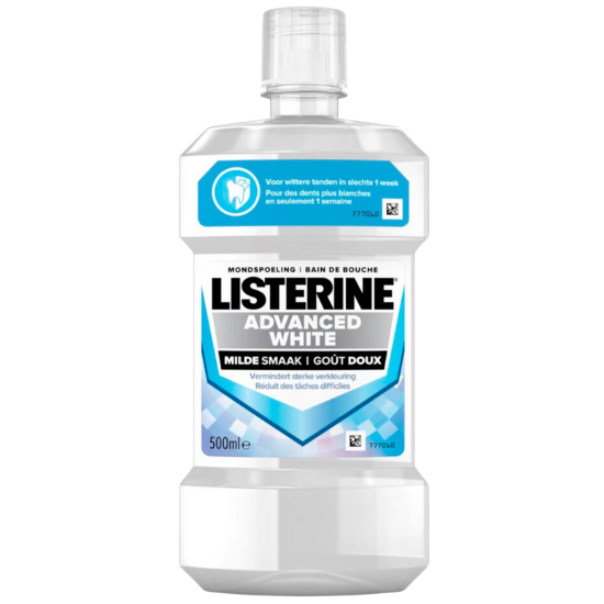 Listerine Listerine Advanced White Milder Taste Mondwater - 500 ml