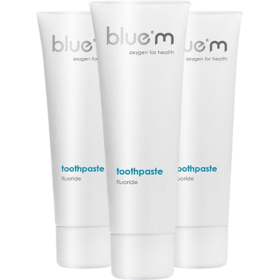 BlueM Fluoride Tandpasta - 3 x 75 ml
