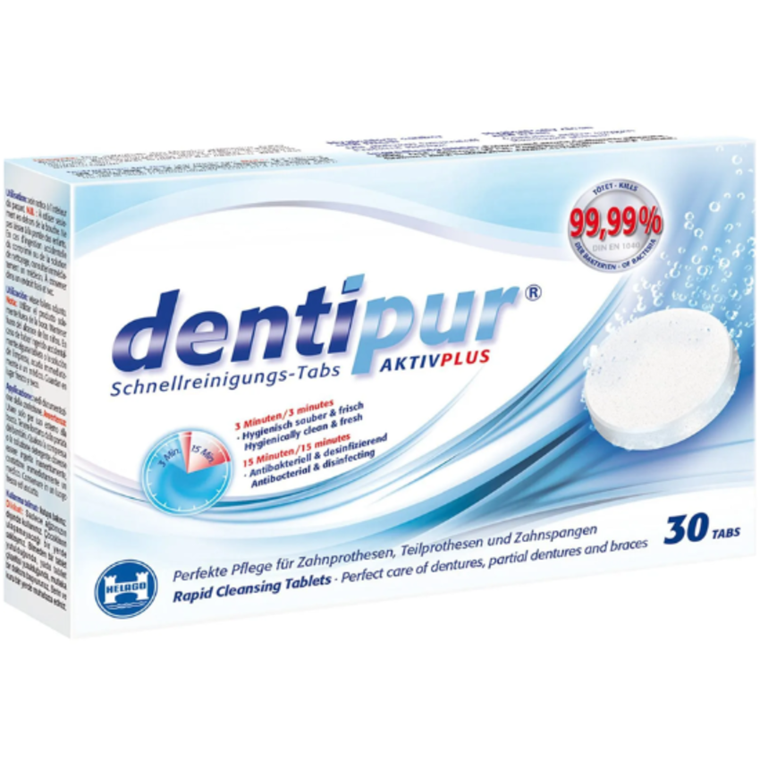 Dentipur Dentipur Reinigingstabletten voor o.a. Beugels en Bitjes - 30 stuks