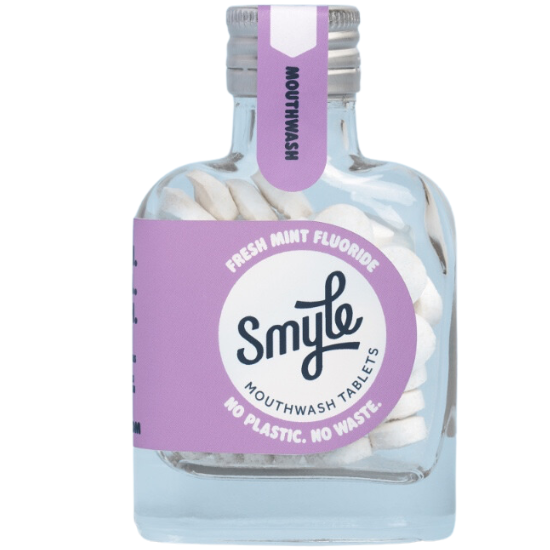 Smyle Smyle Mondwater Tabs - Fresh Mint Fluoride - Flesje 50 stuks