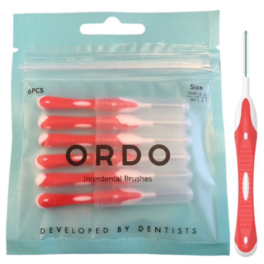 ORDO Ordo Interdentale Ragers 0.5 mm rood - 6 stuks