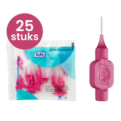 Tandenborstel.com TePe Interdentale Ragers Original 0.4 mm roze - 25 stuks aanbieding