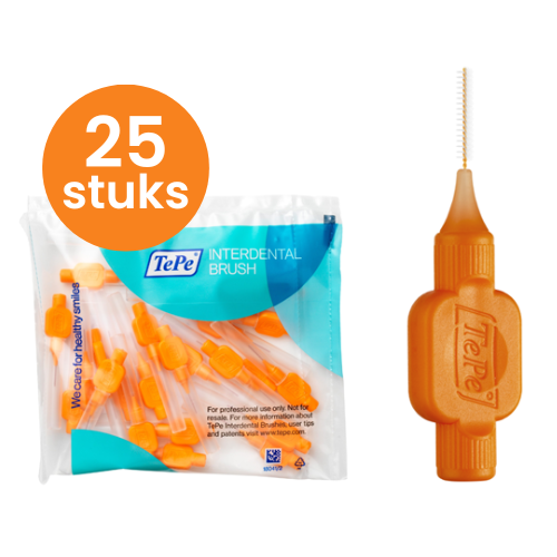 Tandenborstel.com TePe Interdentale Ragers Original 0.45 mm oranje - 25 stuks aanbieding