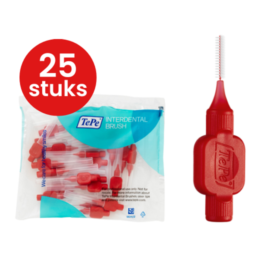 TePe TePe Interdentale Ragers Original 0.5 mm rood - 25 stuks