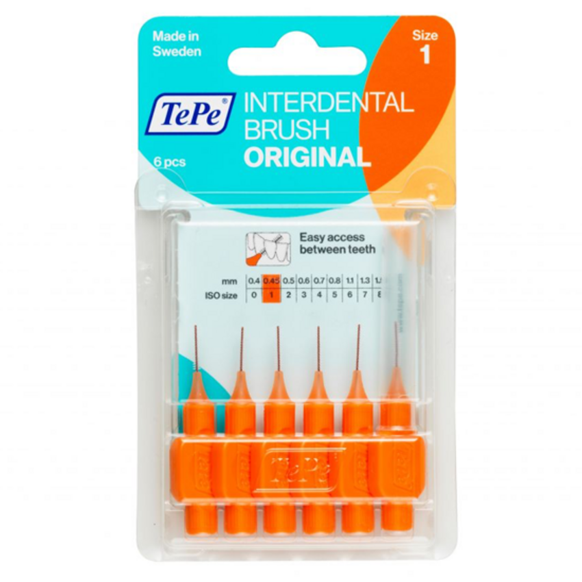 TePe TePe Interdentale Ragers Original 0.45 mm oranje - 6 stuks