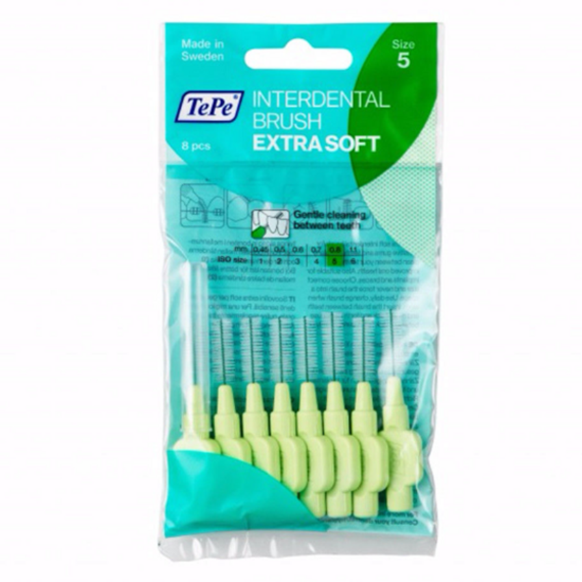 TePe TePe Interdentale Ragers Extra Soft 0.8 mm groen - 8 stuks