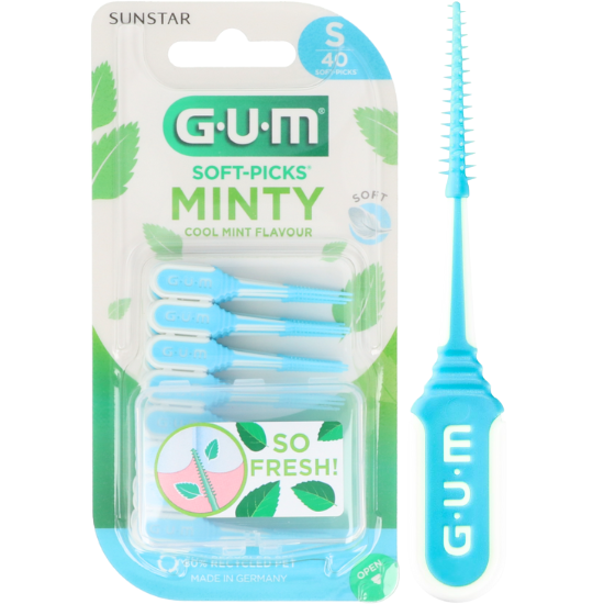 Tandenborstel.com GUM Soft-Picks Comfort Flex Cool Mint Small - 40 stuks aanbieding