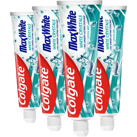 Colgate Colgate MaxWhite Whitening Crystals Tandpasta – 4 x 100 ml