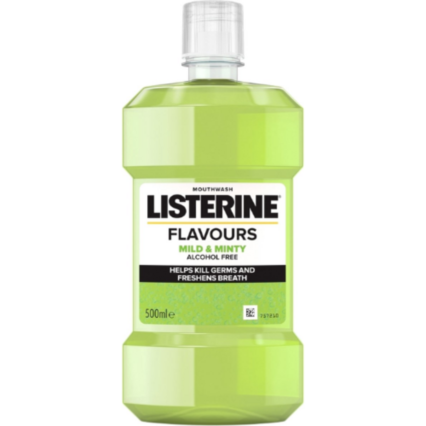Listerine Flavours Mild & Minty Mondwater - 500 ml Listerine Listerine Flavours Mild & Minty Mondwater - 500 ml
