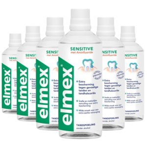 Elmex Sensitive Mondwater - 6 x 400 ml