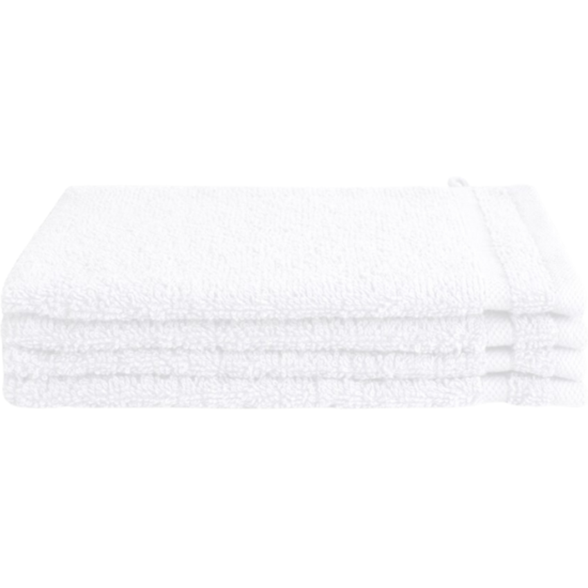 Byrklund Byrklund Washandjes 16x21 cm Wit - 4 stuks