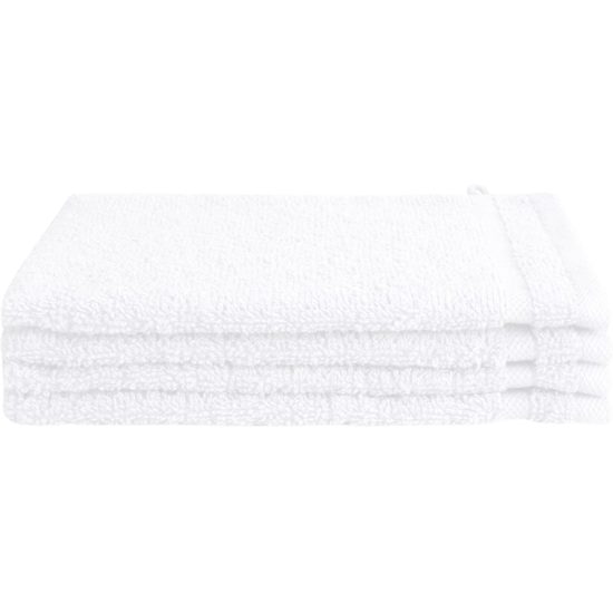 Byrklund Byrklund Washandjes 16x21 cm Wit - 4 stuks