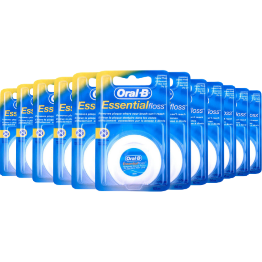 Oral-B Oral-B Essential Floss Unwaxed - 12 x 50m - Voordeelverpakking