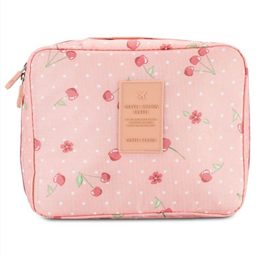 Toilettas #HappyHoliday - Roze Kersjes