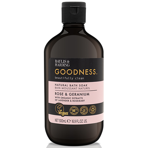 Baylis & Harding Goodness Bath Soak Rose & Geranium - 500 ml