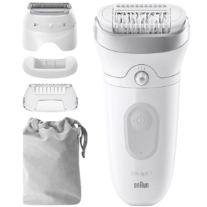Braun Silk-épil 7 7-041 Wet & Dry Epilator - Voor Ultieme Ontharing - Wit/zilver