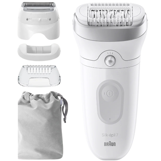 Braun Braun Silk-épil 7 7-041 Wet & Dry Epilator - Voor Ultieme Ontharing - Wit/zilver