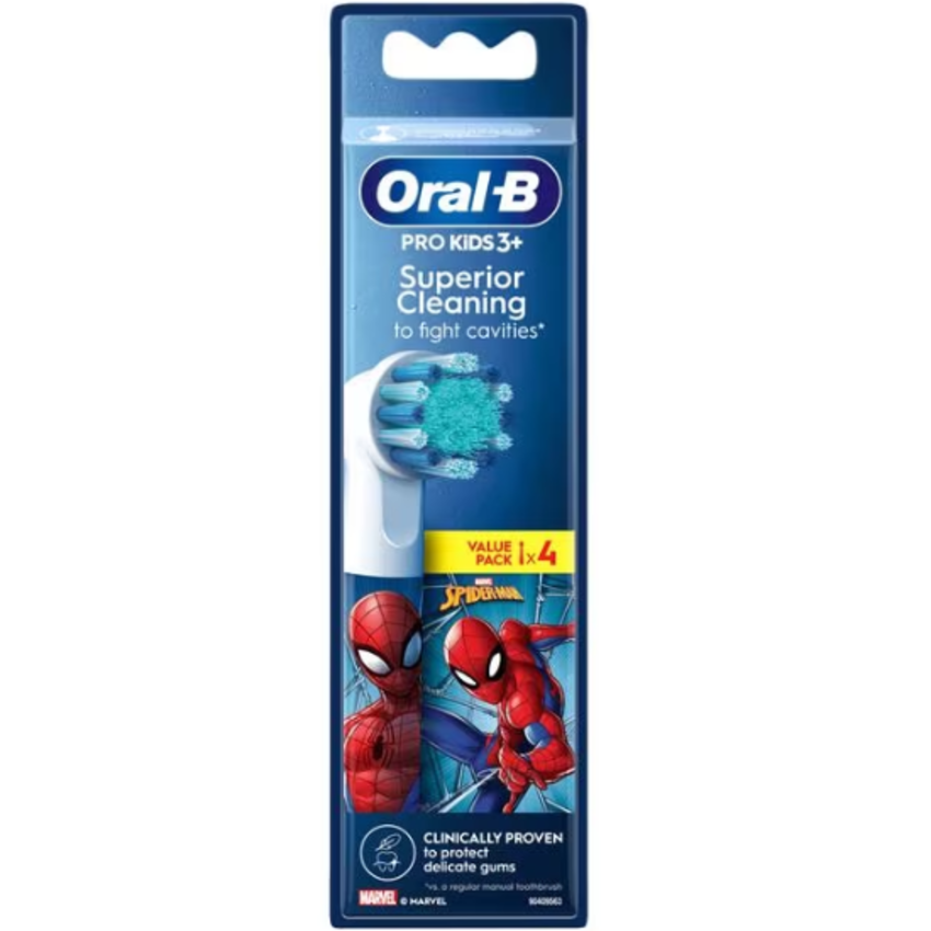 Oral-B Oral-B PRO Kids 3+ Spider-Man opzetborstels - 4 stuks