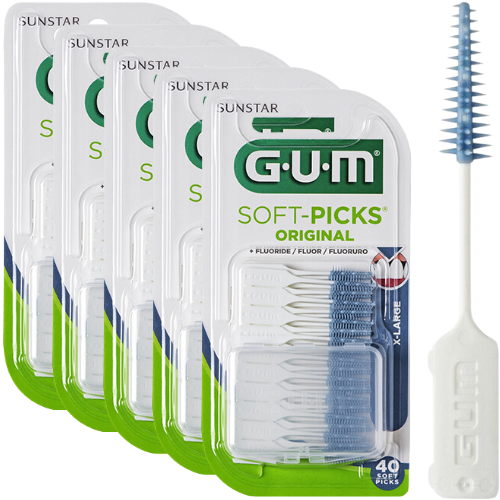 GUM GUM Soft-Picks Original X-Large - 6 x 40 stuks
