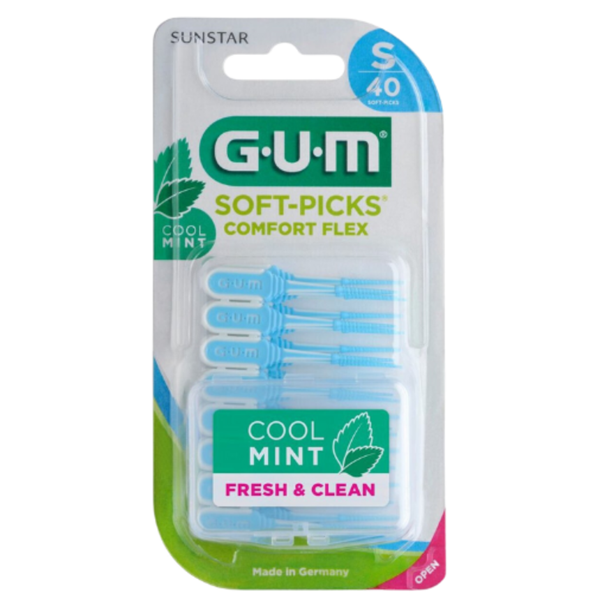 GUM GUM Soft-Picks Comfort Flex Small Mint - 6 x 40 stuks