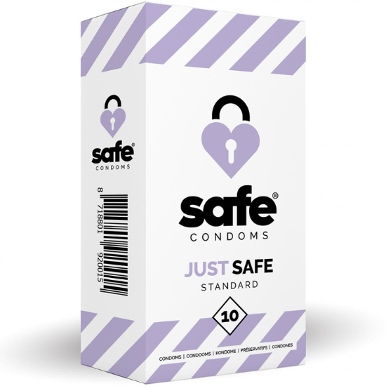 Safe SAFE - Condooms Met Siliconen Glijmiddel - Standaard - 10 stuks