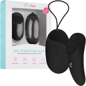 EasyToys XL Vibratie-Ei met Afstandsbediening - Zwart