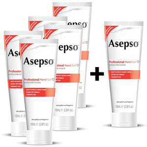 Asepso Desinfecterende Handgel 62% Alcohol - 5+1 GRATIS