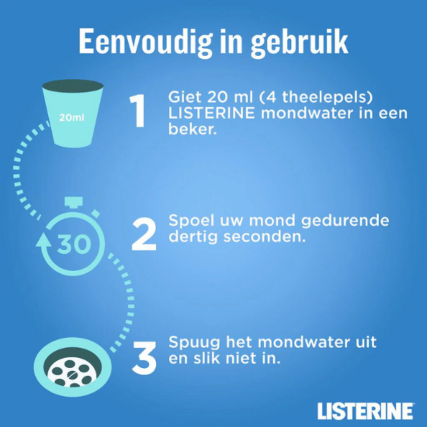 Listerine Total Care Anti-Tandsteen 6-in-1 Mondwater - 500 ml Listerine Listerine Total Care Anti-Tandsteen 6-in-1 Mondwater - 500 ml