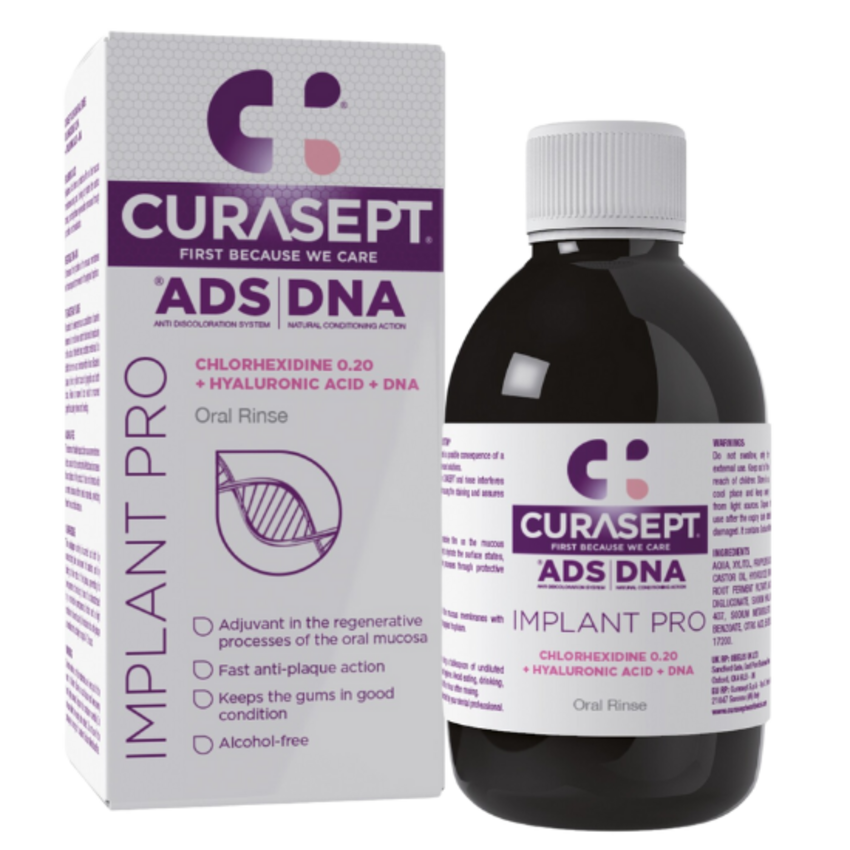 Curasept Curasept ADS DNA Implant Pro Mondspoelmiddel 0,20% Chloorhexidine - 200 ml