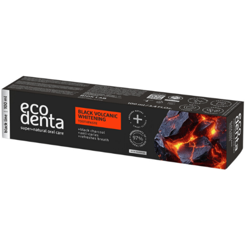 EcoDenta Ecodenta Black Volcanic Whitening Tandpasta - 100 ml