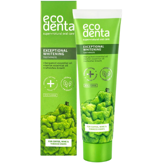 EcoDenta Ecodenta Exceptional Whitening Tandpasta - met Bergamot & Lemon Oil - 100 ml