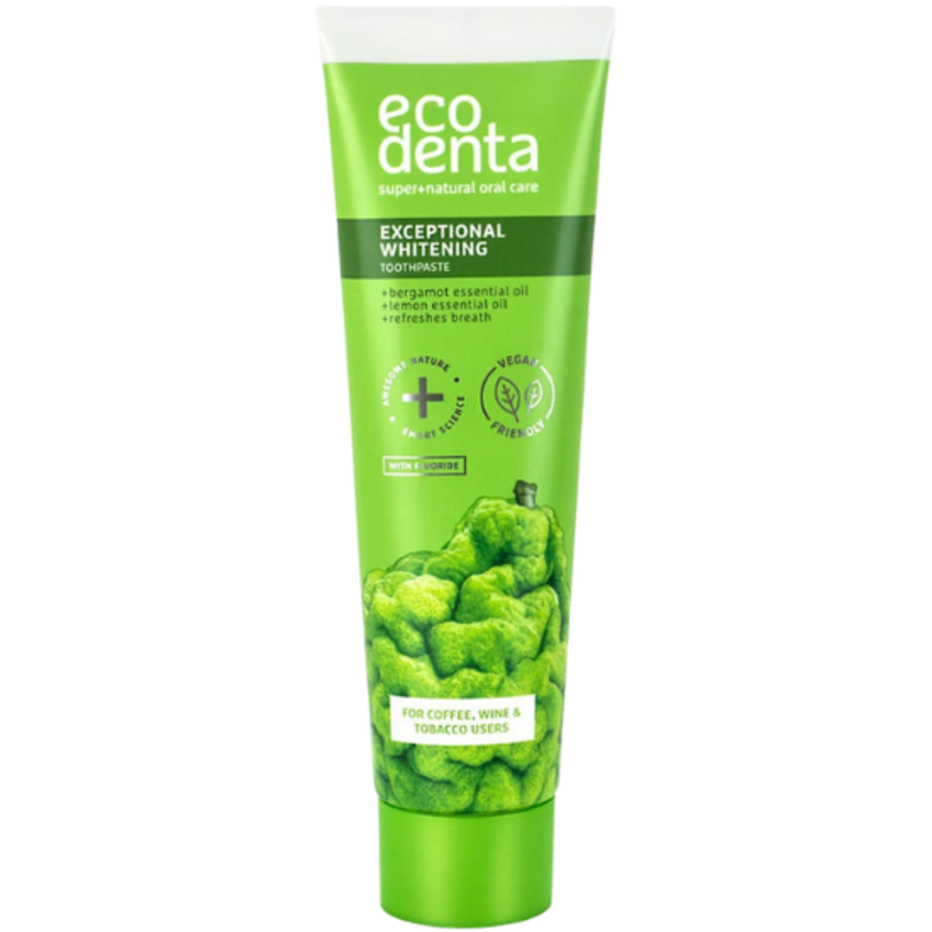 EcoDenta Ecodenta Exceptional Whitening Tandpasta - met Bergamot & Lemon Oil - 100 ml