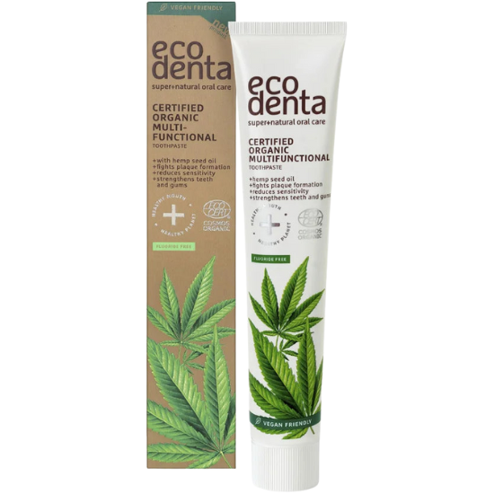 EcoDenta Ecodenta Certified Organic Multifunctional Tandpasta - met Hemp Oil - 75 ml