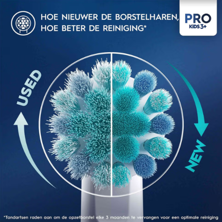 Oral-B Oral-B PRO Kids 3+ Frozen 8 opzetborstels - XL verpakking