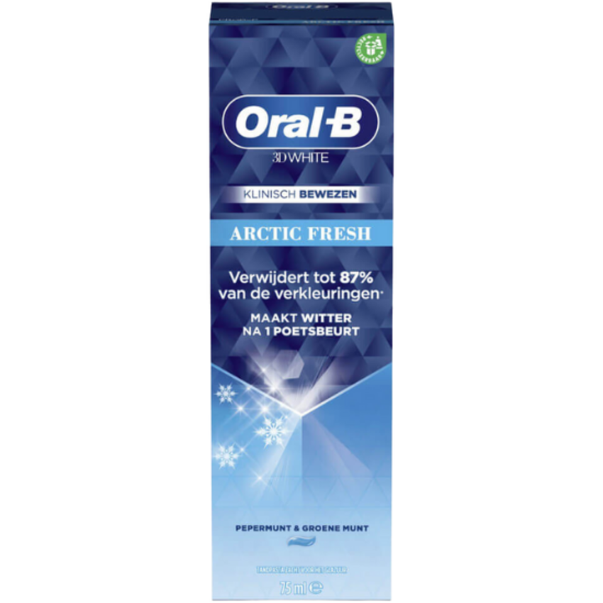 Oral-B 3D White Arctic Fresh Tandpasta - 75 ml Oral-B Oral-B 3D White Arctic Fresh Tandpasta - 75 ml