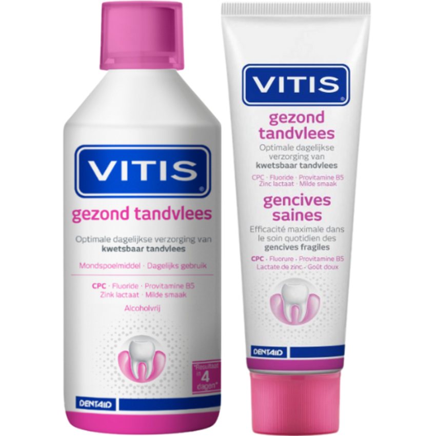 Vitis Vitis Gezond Tandvlees Kit Tandpasta + Mondspoelmiddel Kit