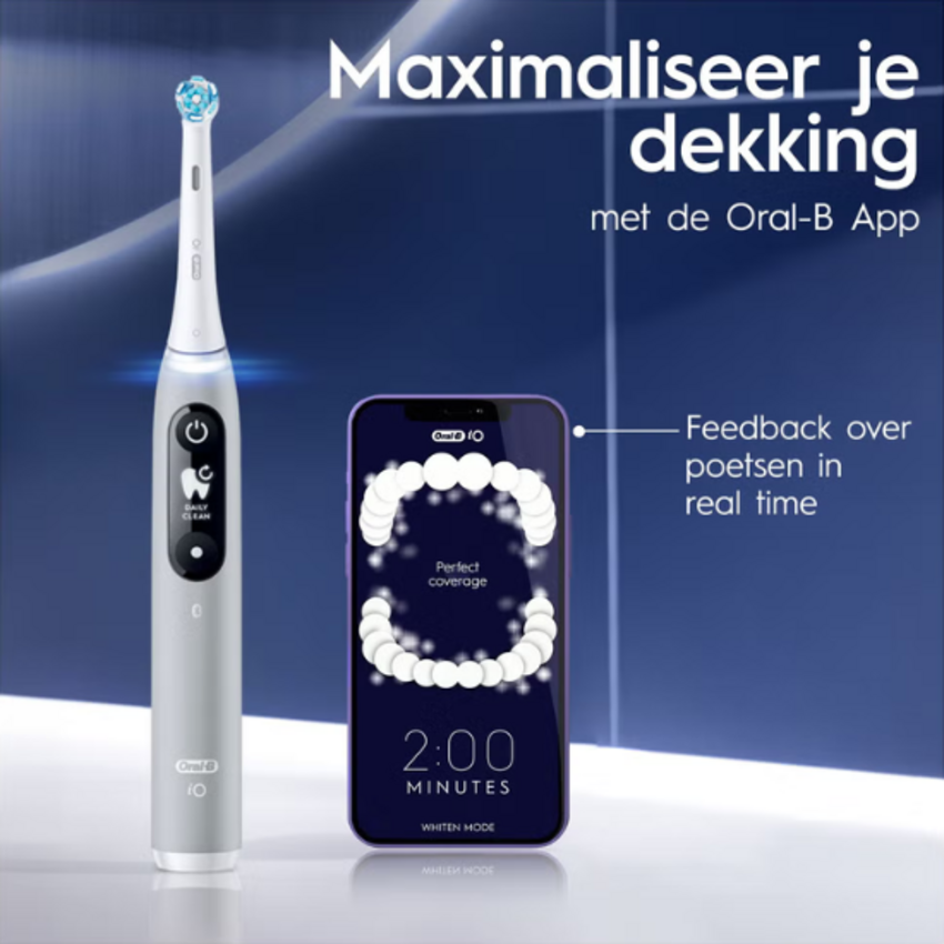 Oral-B Oral-B iO Series 6 Opal Grey Elektrische Tandenborstel - Gift Edition