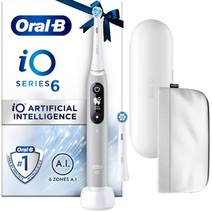 Oral-B iO Series 6 Opal Grey Elektrische Tandenborstel - Gift Edition