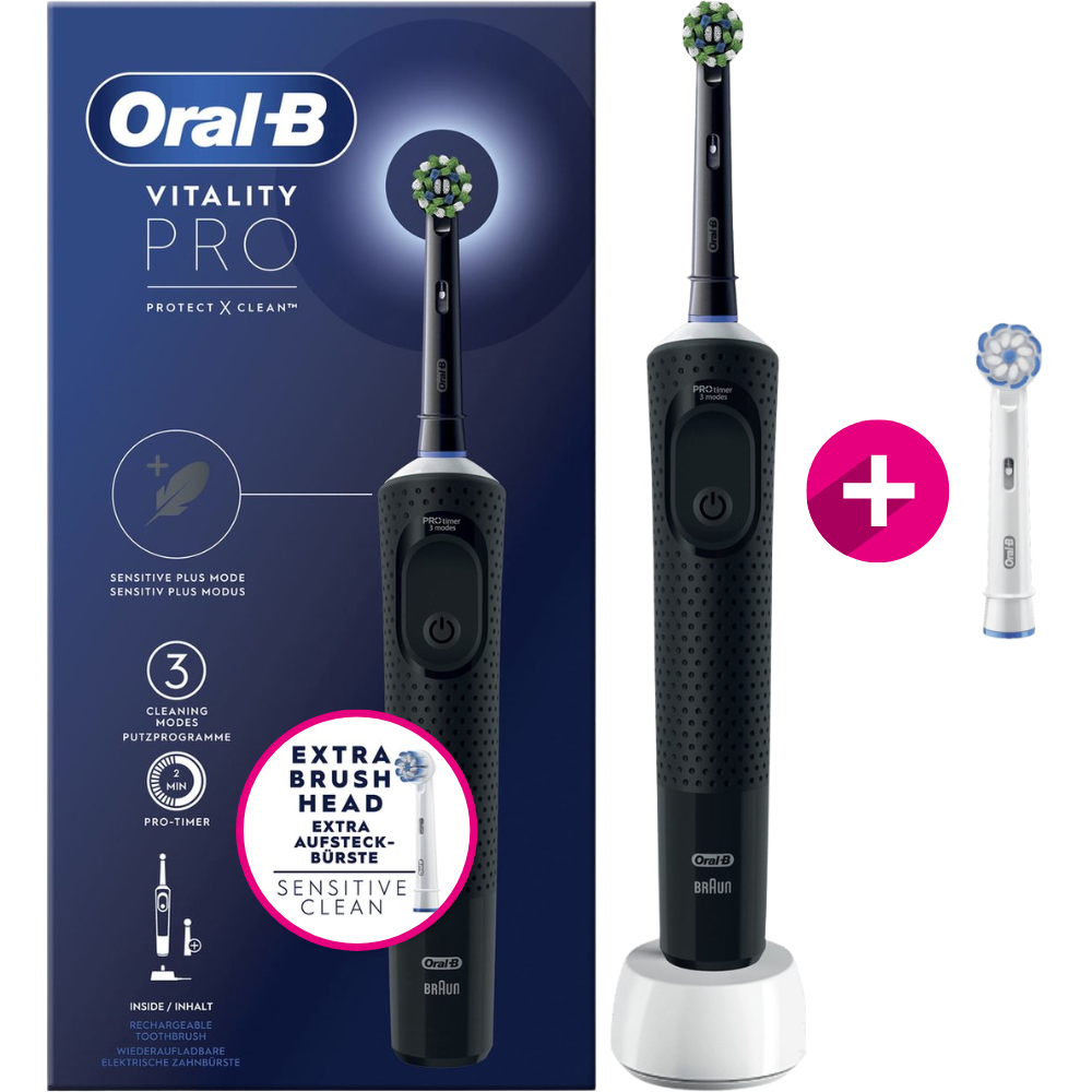 Oral-B Oral-B Vitality PRO Black + 1 extra opzetborstel