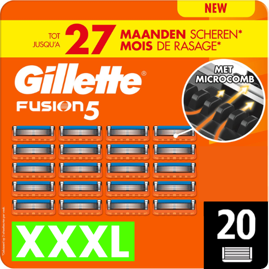 Gillette Gillette Fusion5 Scheermesjes 20 stuks - Voordeelpack
