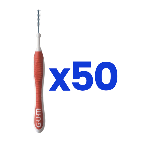 GUM GUM Trav-Ler Ragers 0.8 mm rood - 50 stuks