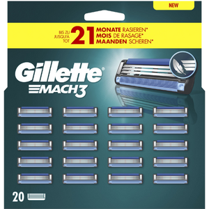 Gillette Mach3 Scheermesjes Voordeelpack - 20 stuks