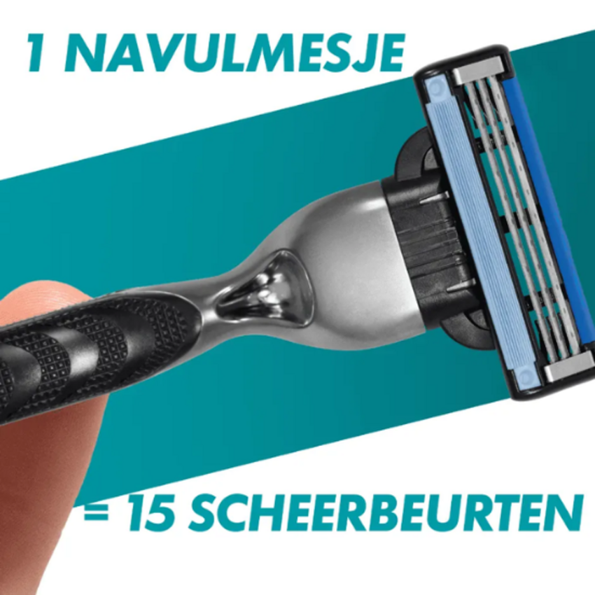 Gillette Mach3 Scheermesjes Voordeelpack - 20 stuks Gillette Gillette Mach3 Scheermesjes Voordeelpack - 20 stuks