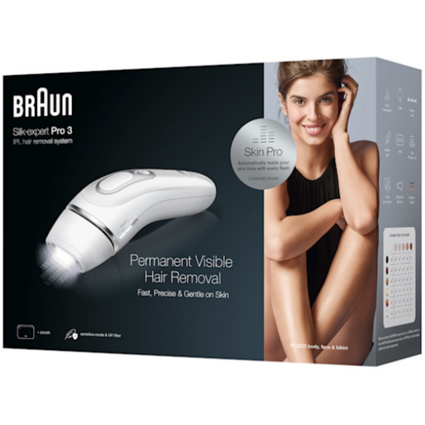 Braun Braun Silk-Expert Pro 3 PL3020 - IPL Ontharingsapparaat - Zilver