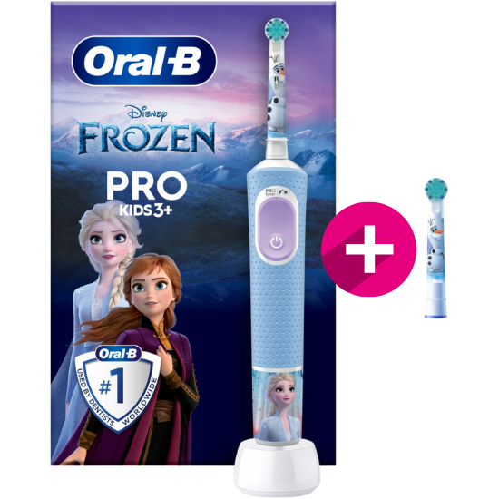 Tandenborstel.com Oral-B PRO Kids 3+ Frozen + 1 extra opzetborstel aanbieding