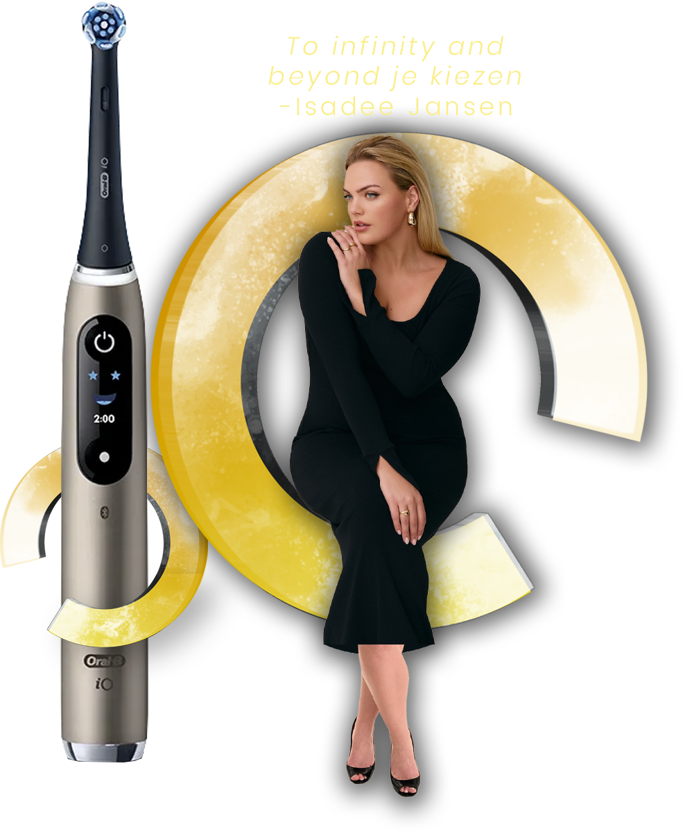 Oral-B iO 10 Lunar Gold met Isadee Jansen