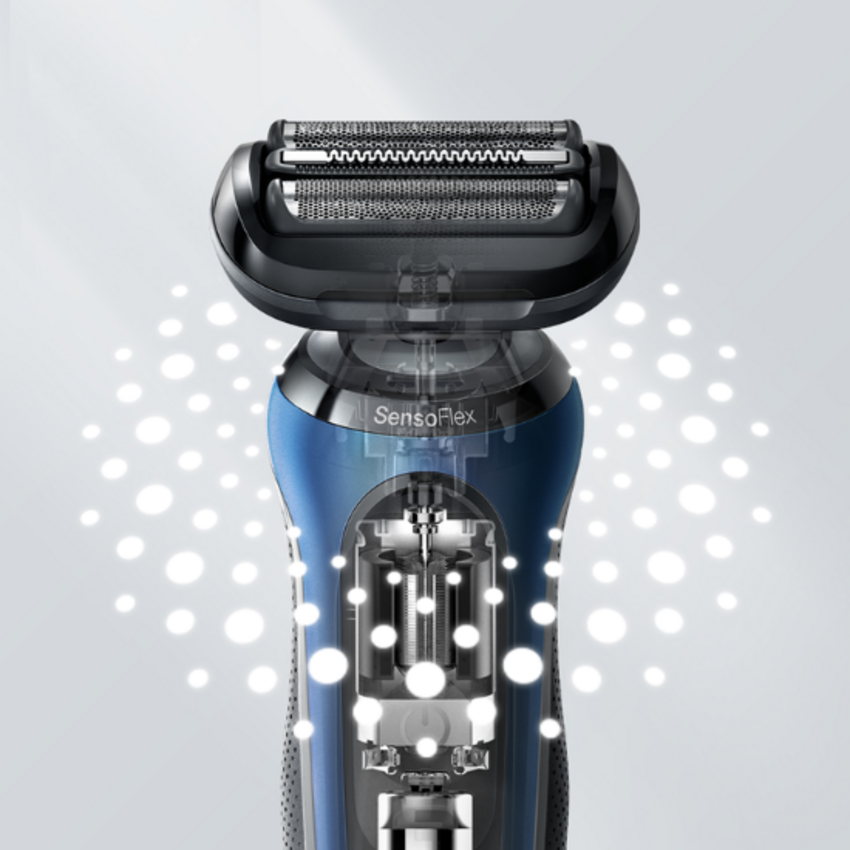 Braun Braun Series 6 61-B1000s Scheerapparaat - Wet & Dry - Blauw