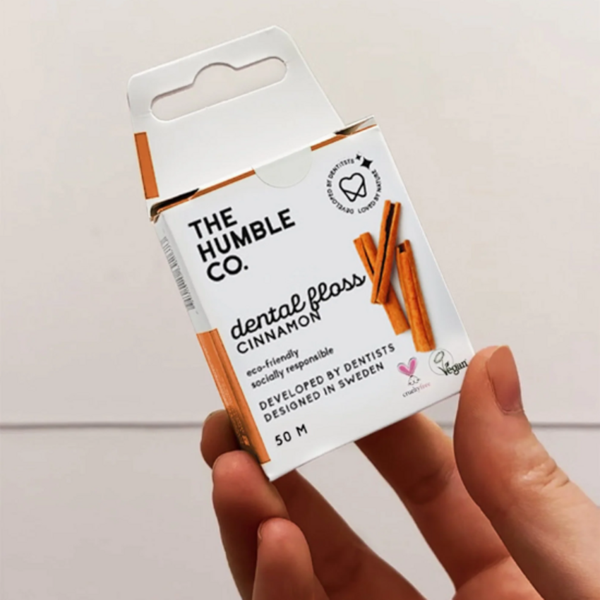 The Humble Co. Dental Floss Tandzijde Cinnamon 50 m The Humble Co. The Humble Co. Dental Floss Tandzijde Cinnamon 50 m